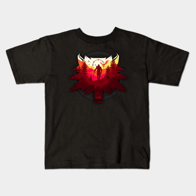 Witcher Kids T-Shirt by plonkbeast